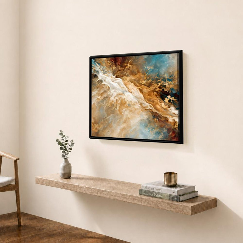 Genèse 28:12. Porte du ciel par Mark Lawrence, H 21,5 po x l 27,5 po x P 0,75 po, Acrylique encadré, Noir