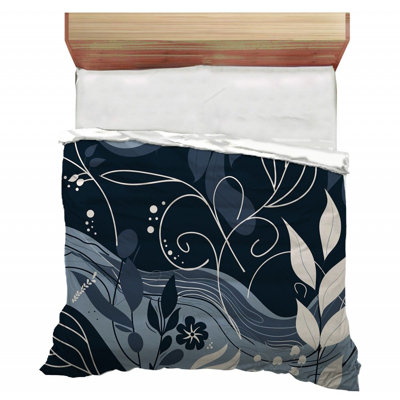 Édredon floral en microfibre / polyester