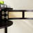 Unique Half Moon Design End Table With Sliding Rattan Door,Elegant Semi-Circle Entryway Console Table With 2 Rattan Storage Cabinet And Bottom Shelf