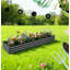 Ensemble de jardin surélevé galvanisé pour fleurs, herbes et légumes