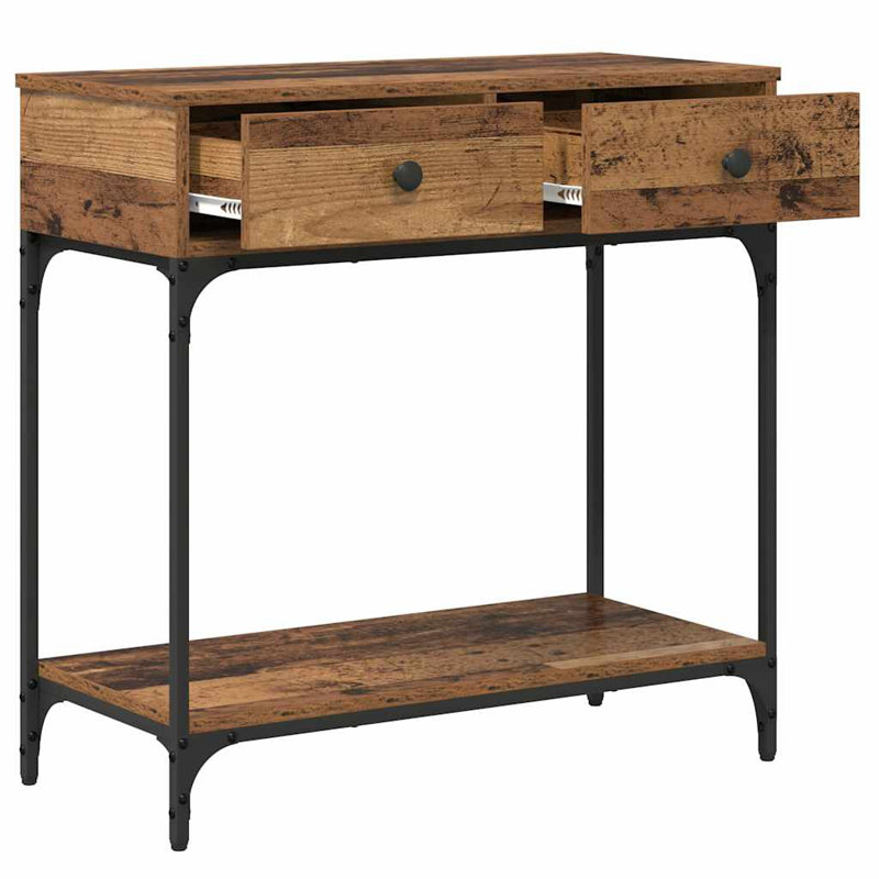 75cm Console Table, Old Wood
