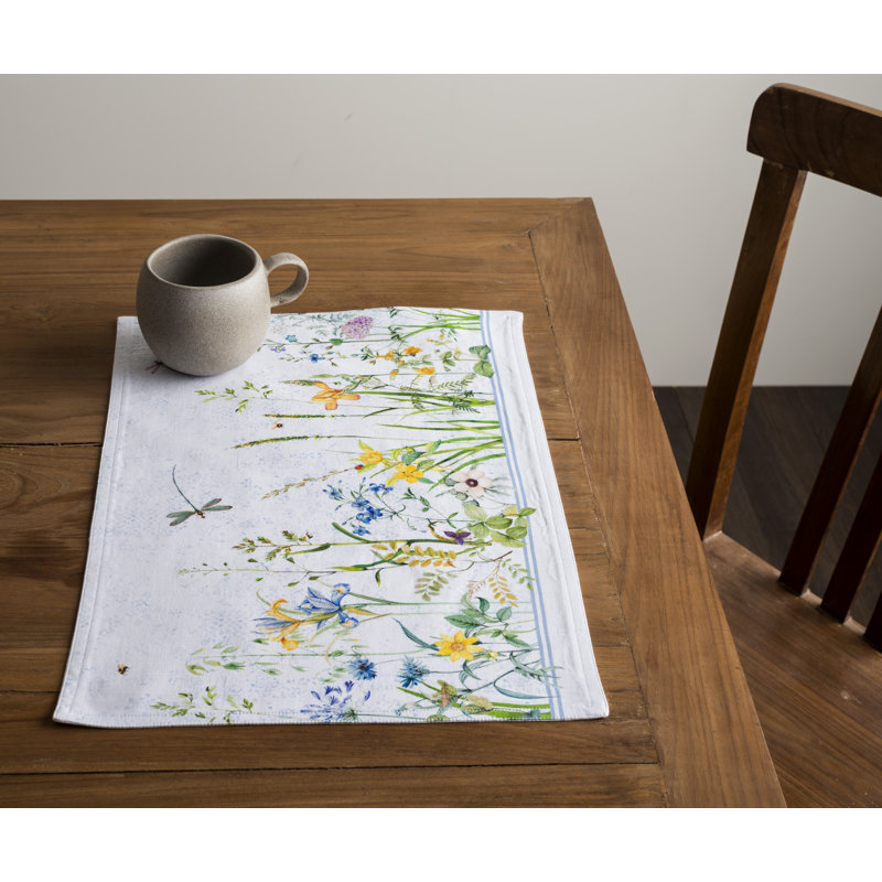 Maison d'Hermine Fleurs De Mai 100% Cotton Placemats Set 4 - 13" x 19"
