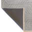 Tapis décoratif à motif géométrique à motif géométrique beige et gris-1031859289
