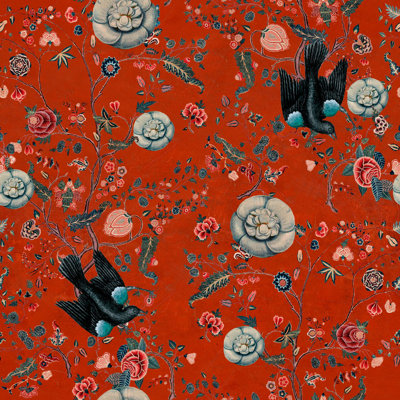 Hippie Spirit Floral Wallpaper Roll