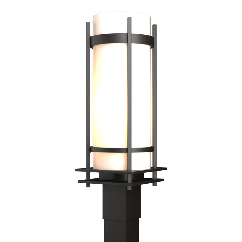 Tête de lanterne à bande 1 lumière pour l'extérieur 22 po, Blanc, Bronze côtier huilé côtier