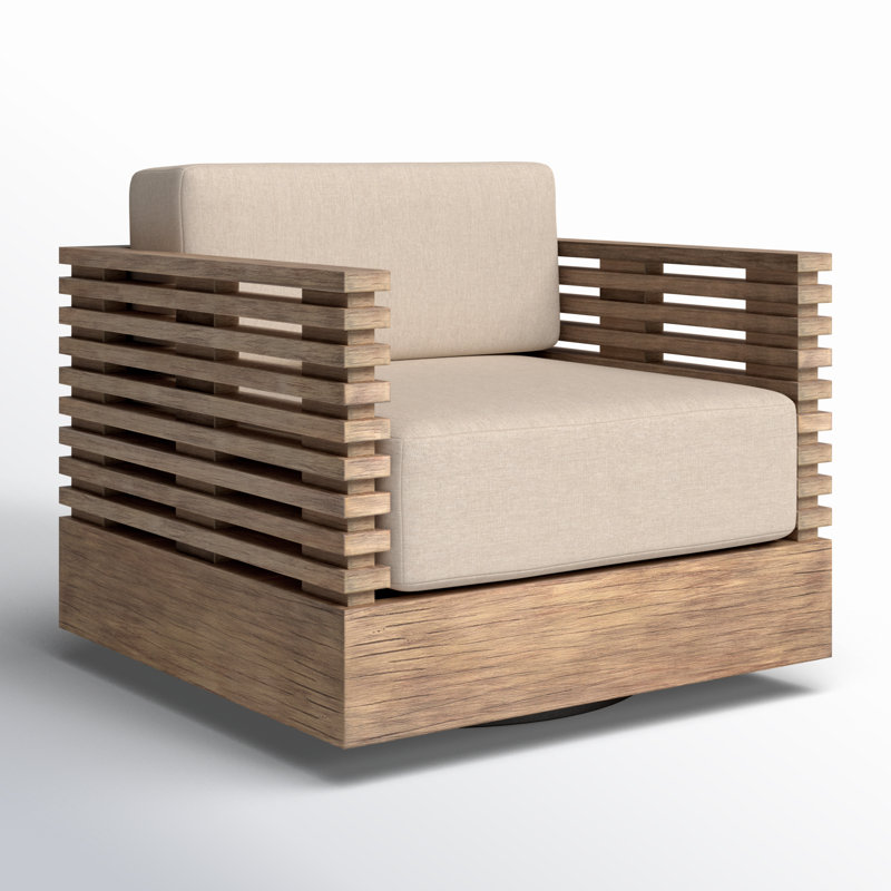 Chaise de patio Fritz, Taupe performance