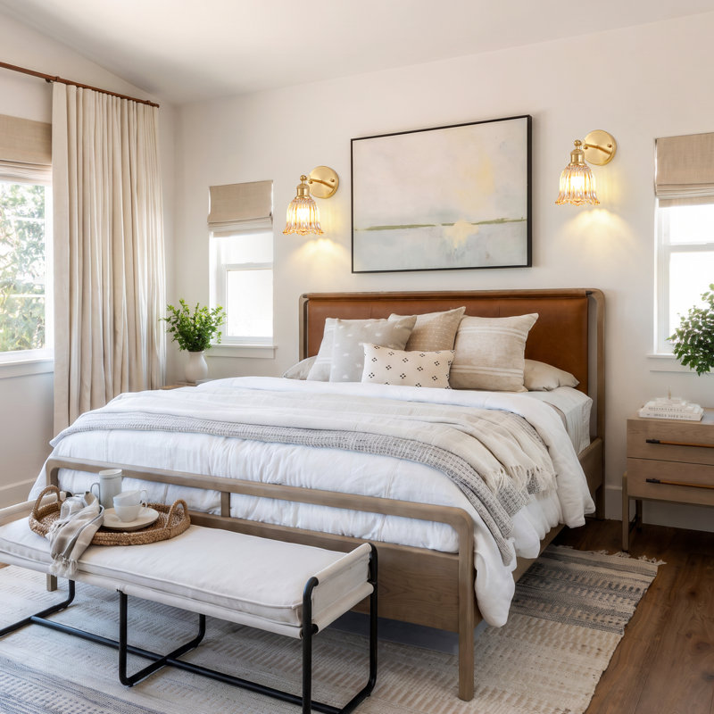 Ensemble de 2 appliques murales sans fil à piles avec ampoules DEL rechargeables et télécommande, éclairage RVB à intensité variable et abat-jour en verre tulipe