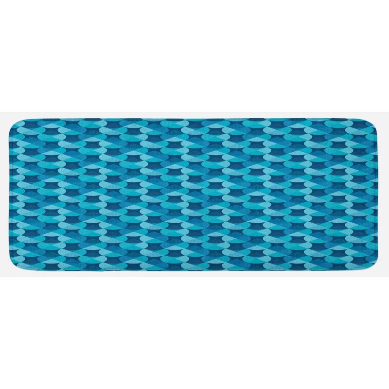 Tapis de cuisine circulaire