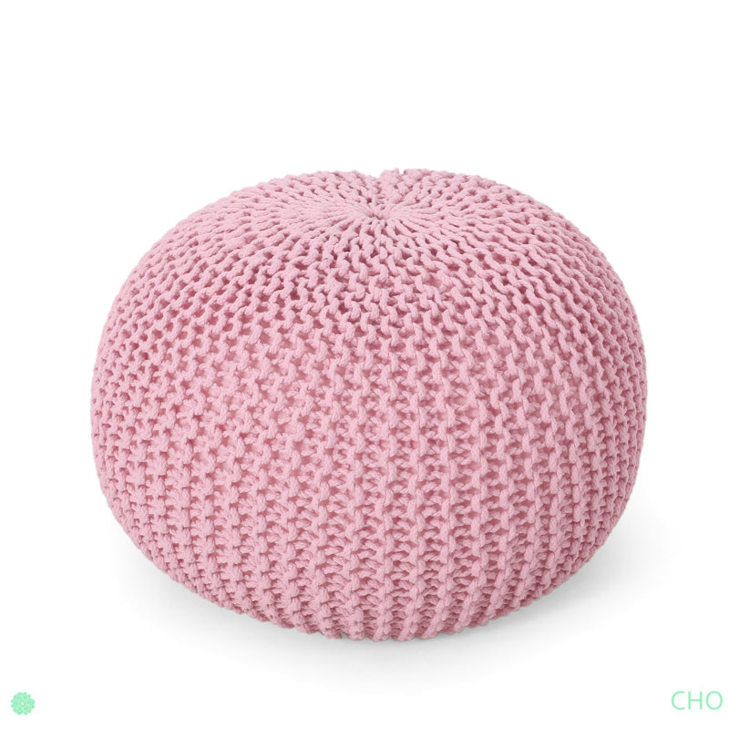 Pouf tricoté, sac de pois