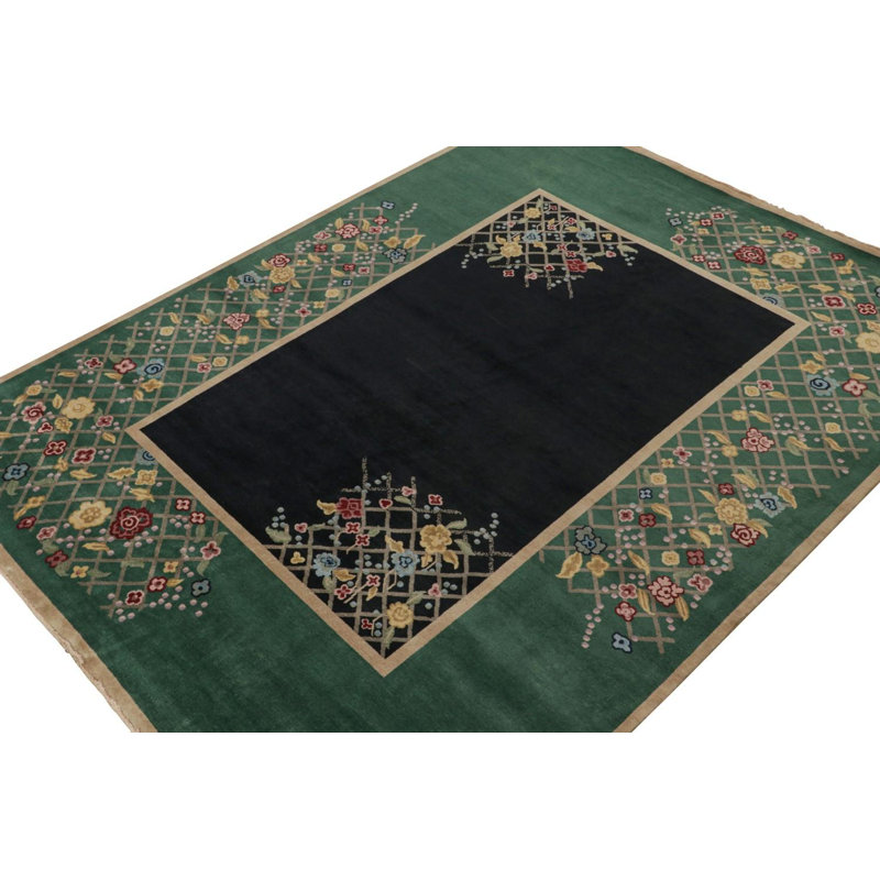 One-of-a-Kind Hand Knotted Area Rug, Rectangle 8'10" x 11'6"