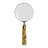 Magnifying Glass Sculpture For Home Decor -  Decorative Object For Office Desk, Shelf Accent, Or Living Room Decoration - 9", Tan & Brown