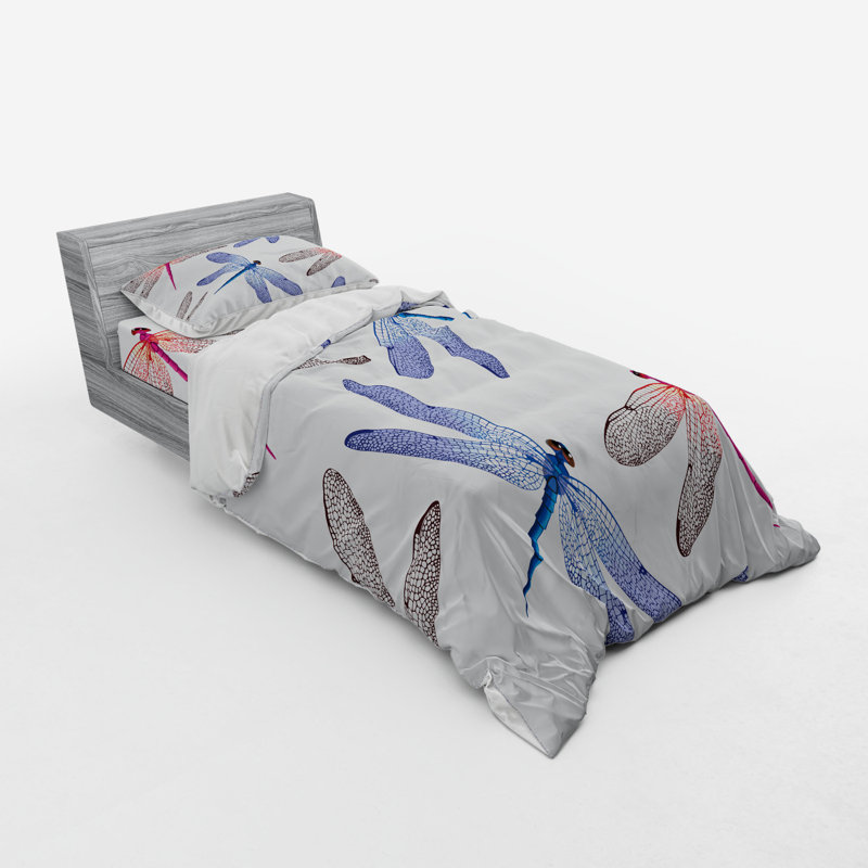 Dragonfly Cottage Americana Polyester Mixed Duvet Cover, Twin XL Duvet Cover + 2 Additional Pieces