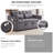 55.1-Inch Convertible Sofa Bed-2076448066