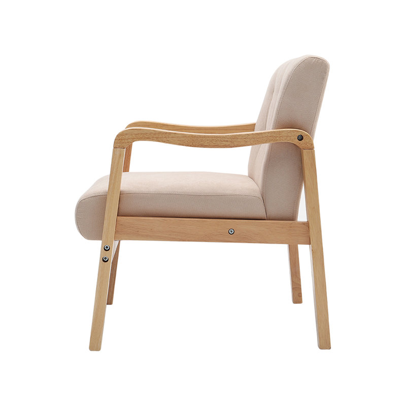 Upholstered Armchair, Beige