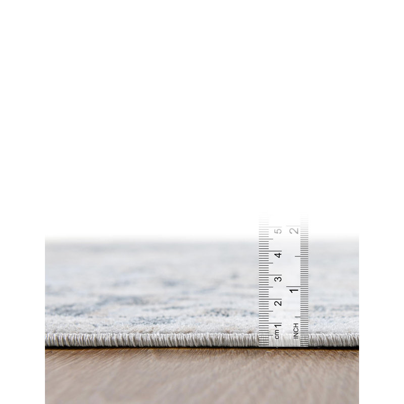 Taslin Rug, Gray, Round 5'3''