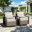 Jerimya Swivel Patio Wicker Outdoor Rocking Club Chair Lounge Chair (Set of 2)-1272440845