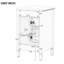 20-Inch White Bathroom Vanity With Sink, Solid Wood Legs, Adjustable Shelf, Tilt-Out Drawer, Zinc Alloy Knobs, Modern Freestanding Cabinet For Small Bathroom