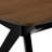 Wood Dining Table ,Walnut+Black