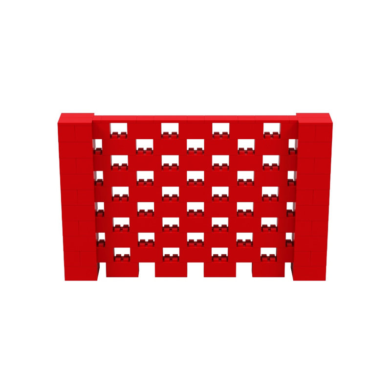 Ensemble mural Everblock, Rouge, H 60 po x l 96 po x P 12 po