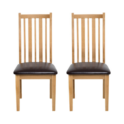 Sorrento 47cm H Fabric Upholstered Slat Back Side Chair