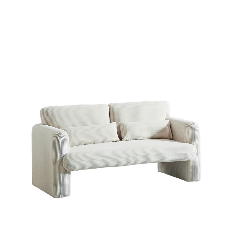60"Corduroy Fabric Sofa