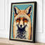 Frontal Fox Boho - Wrapped Canvas-667627275-667627276