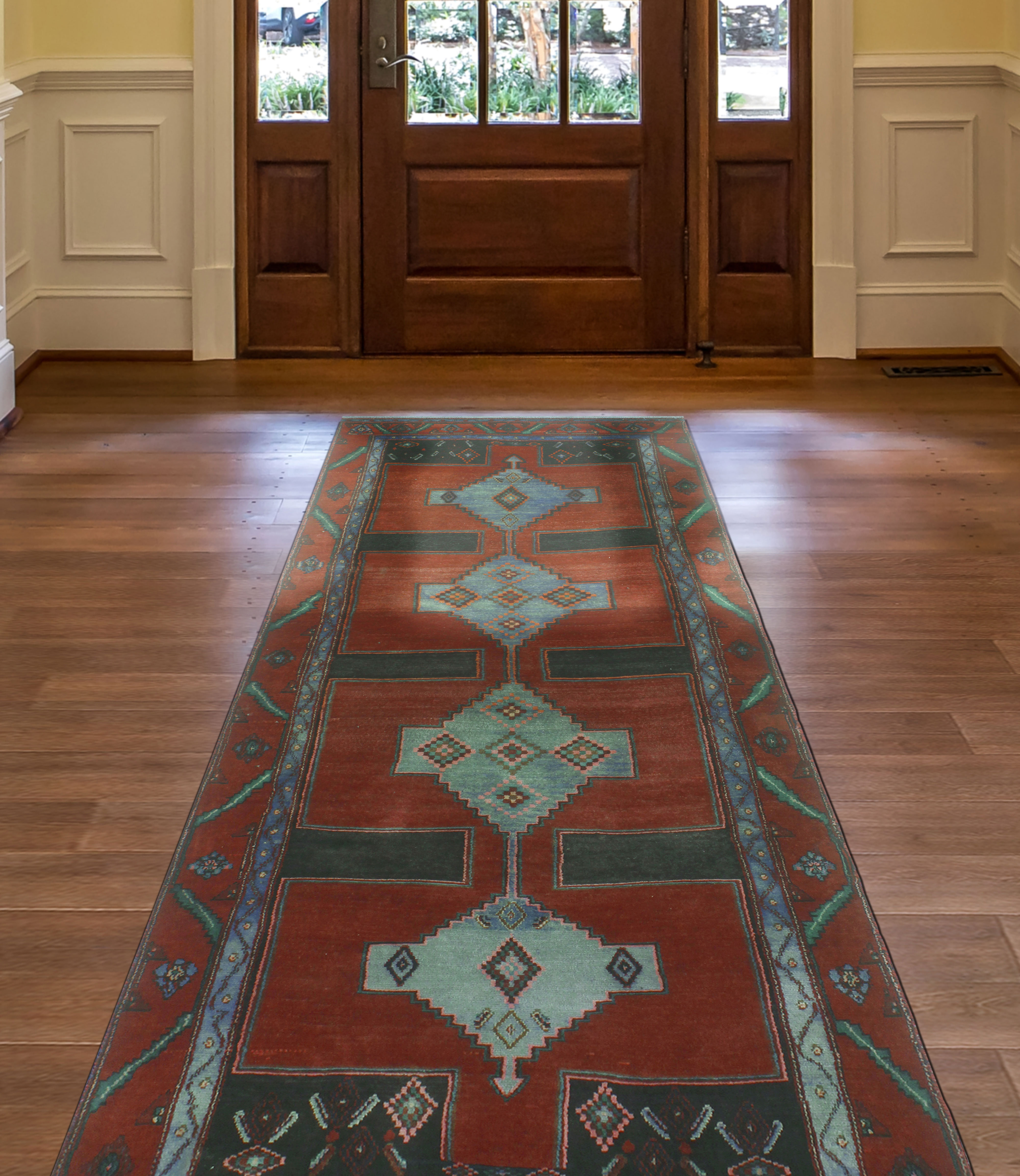Union Rustic Semi-Antique Dorothea Charcoal Runner | Wayfair