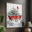 «Christmas Holiday Art Cxxxvi», reproduction d'art encadrée - bois massif-1482391063