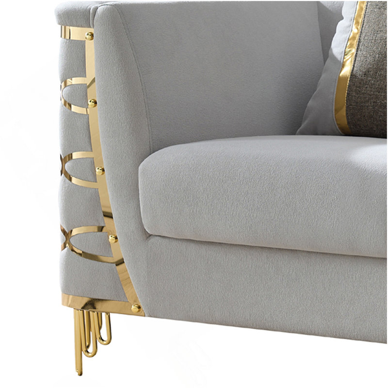 Chaise d'appoint en tissu Contessa