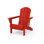 Chaise Adirondack pliante en rouge