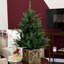 Potted 3' Pre-Lit 50 LED Clear Lights Artificial Christmas Tree