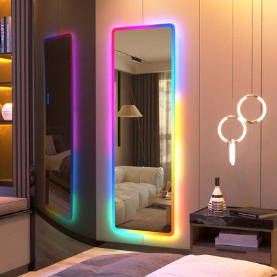  Acrylic Rectangle Mirror with RGB Lights