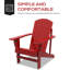 Chaise Adirondack classique en bois massif Anayla-1355527835