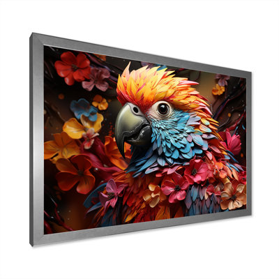 Perroquets tropicaux Rhapsody - perroquet, art mural sur toile