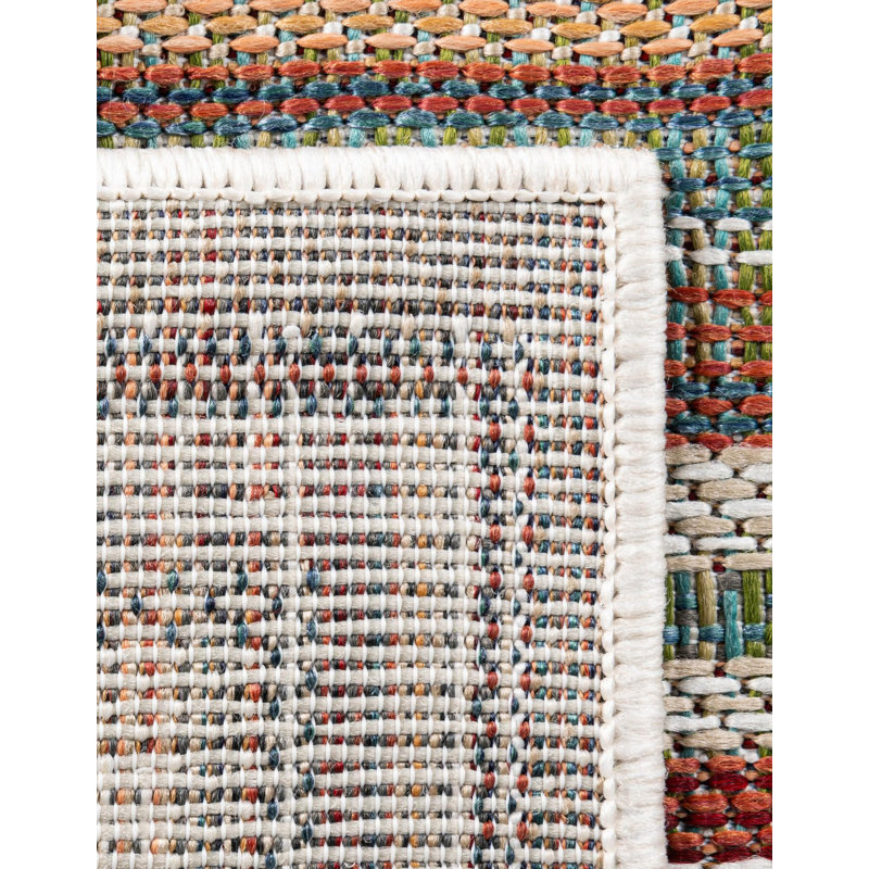 Multicolored indoor/outdoor carpet Lucidia, Rectangle 3 pi 3 po x 5 pi 3 po