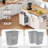 Rolling Kitchen Island With Drop Leaf Countertop, Pull-Out Trash Cabinet, Dual Organizers, Built-In Power Outlets, Spice And Towel Racks, And Rubber Wood Surface For Flexible Cooking And Storage.-290744720