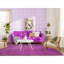 Tapis décoratif de conception unique en forme de noué à la main New Age de Tabriz mauve 6 pi 4 po x 10 pi