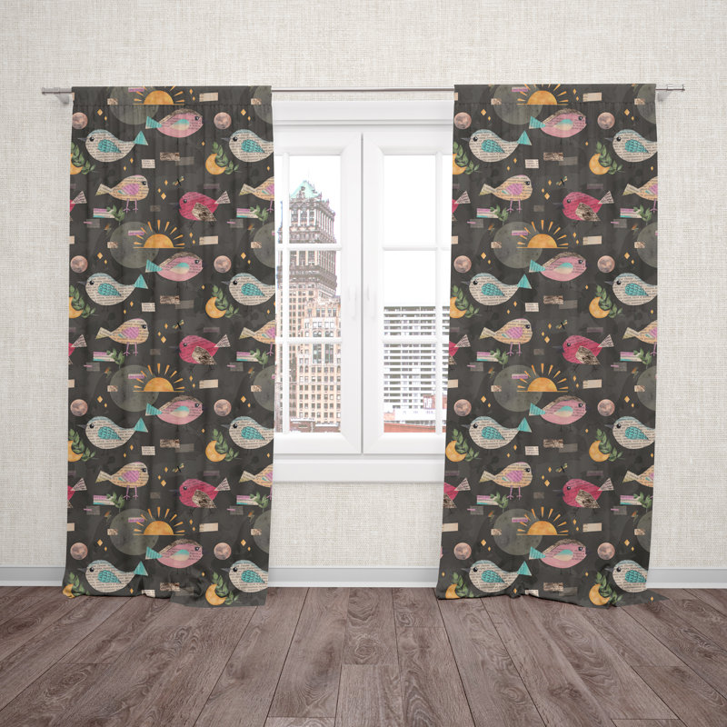 Joaquim Room Darkening Curtain Pair, 40" W x 61" L