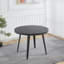 Table extensible, table de salle à manger, table de bureau, table basse, pieds en métal, plateau en bois aggloméré, 100/140 / 180X100X75Cm, couleur noire-1076915835