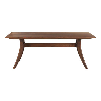 Solid Walnut Dining Table with Slim Rectangular Design