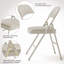 Chaises pliantes avec coussin et dossier rembourrés-967417658