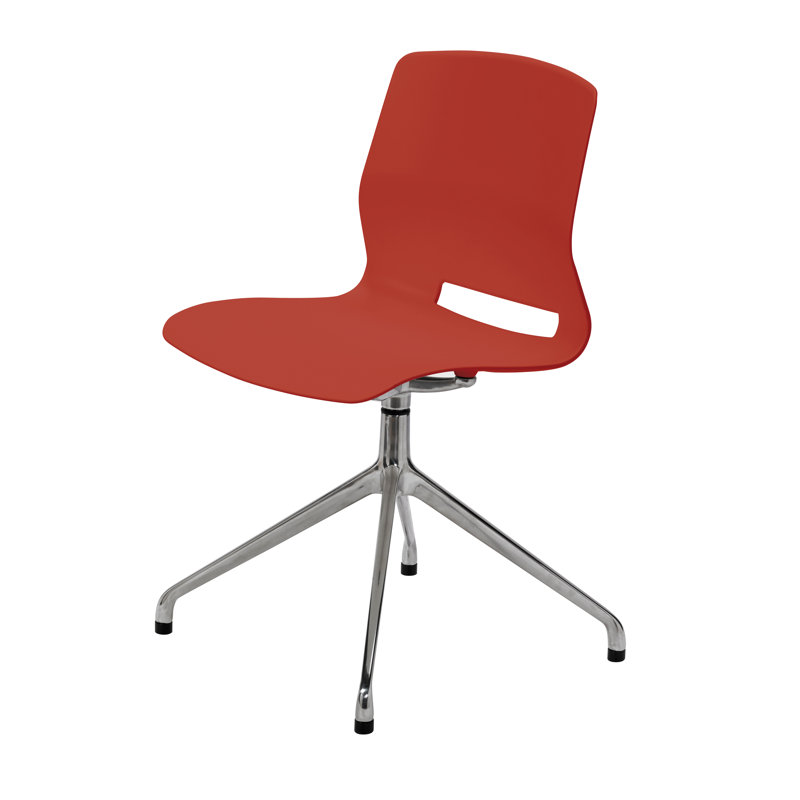 Chaise de travail à 4 colonnes Rolph, Rouge Peri