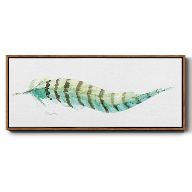 Tail Feather II- Framed Canvas