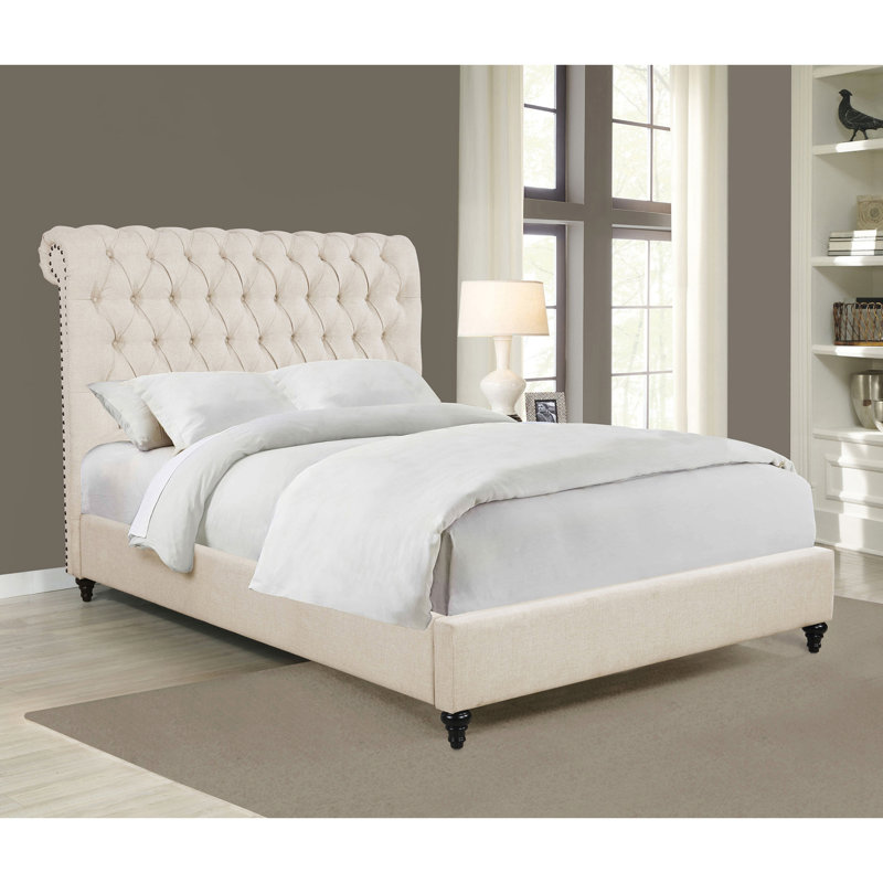 Clemence Tufted Upholstered Bed, King