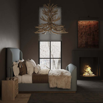 Barrow Upholstered Wingback Bed