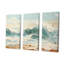 Ensemble de salon mural Mute Color Wave Horizon I - Bord de mer-107753644-107753650