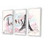 With With Paris Eiffel Tower - 3 pièces, cadre flottant, impression sur toile-652264042-652264053