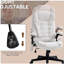 Fauteuil de bureau de massage vibrant à 6 points HOMcom-1162403249