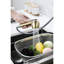 Robinet simple rétractable avec double jet en acier inoxydable doré pour la lessive, rotation élevée de la buse à 360 °, corrosion et teinture, fonctionnement simple de l'eau en acier inoxydable, buse rotative, contrôle, saleté