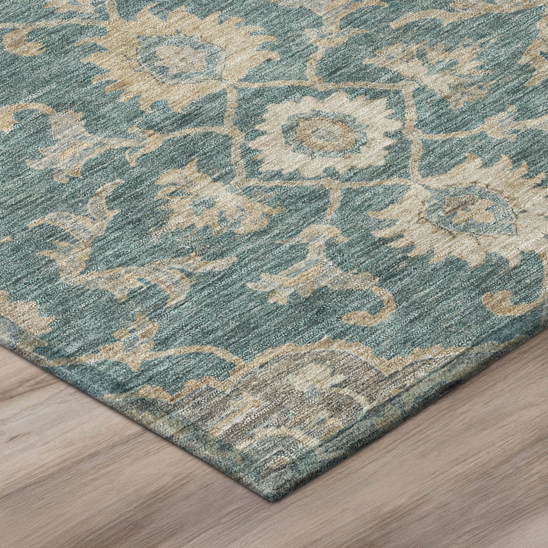 Tapis Chantille ACN3077 Global, lavable à la machine, intérieur/extérieur, Écume de mer, écume de mer, 3 pi x 5 pi